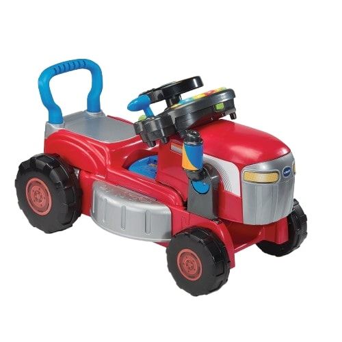 Trotteur Vtech Baby Super tracteur magi tondeuse rouge