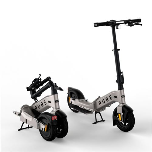 Trottinette électrique Pure Electric Pure Advance Flex 500 W Argent Platine Métallisé