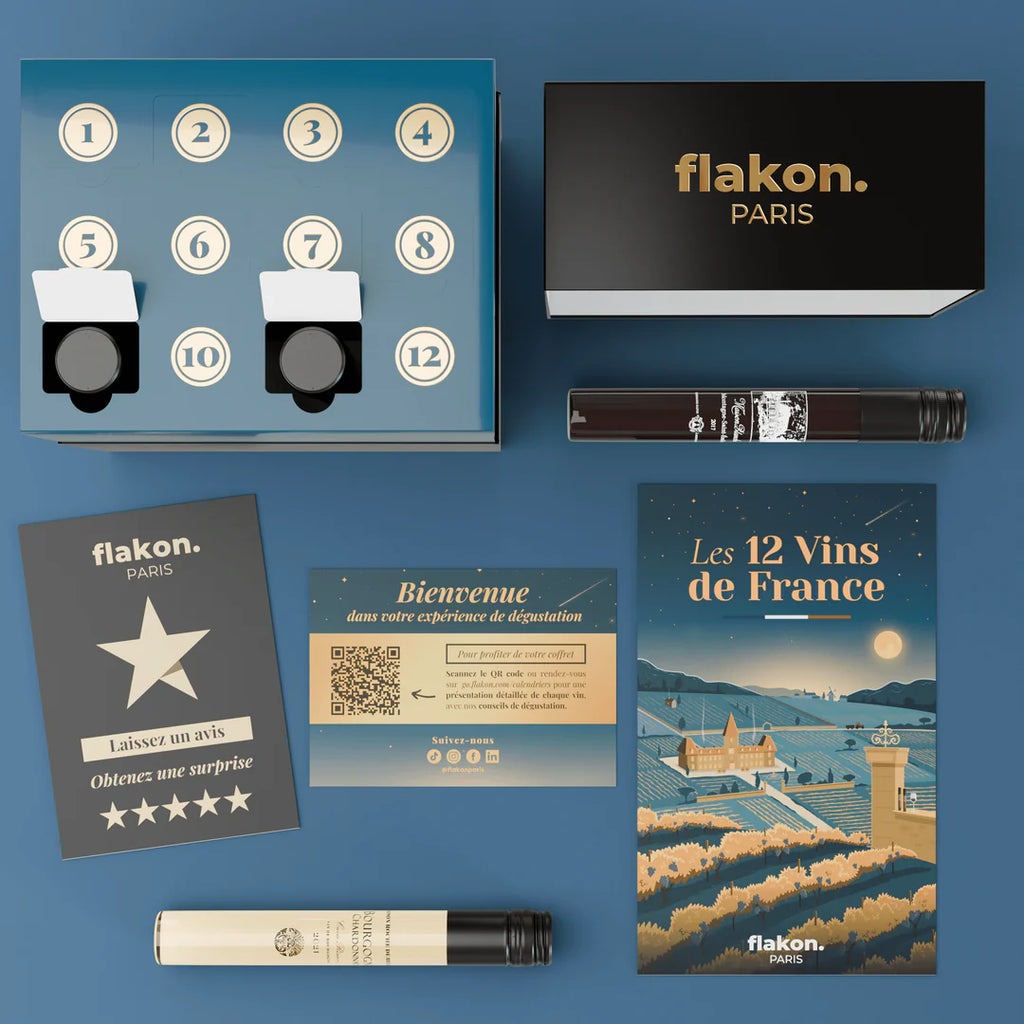 Coffret dégustation Les 12 Vins de France - Flakon