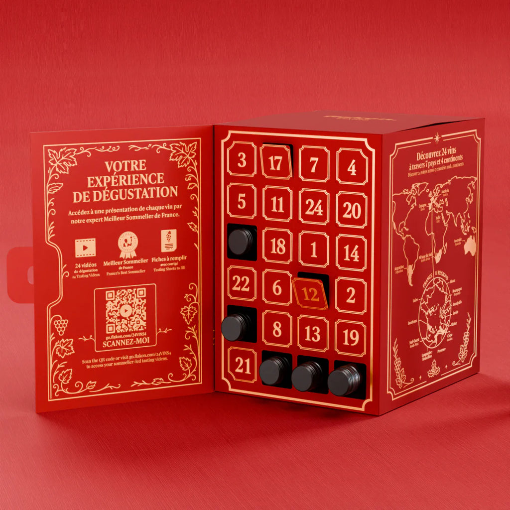 Calendrier de l’Avent Vin de France et du Monde 2025 - Flakon