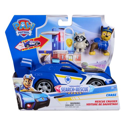 Véhicule + Figurine Paw Patrol Search & Rescue Chase Pat'patrouille