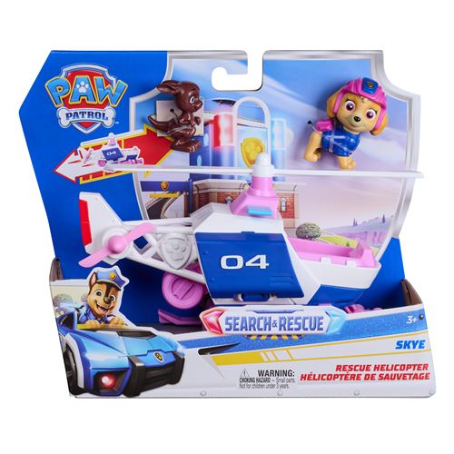Véhicule + Figurine Paw Patrol Search & Rescue Stella Pat'patrouille