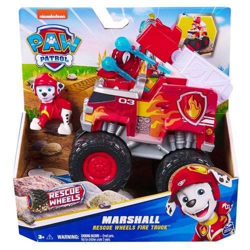 Véhicule et Figurine Paw Patrol Pat'Patrouille Rescue Wheels Marcus