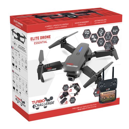 Véhicule télécommandé Turbo Challenge Drone Elite Essential Noir
