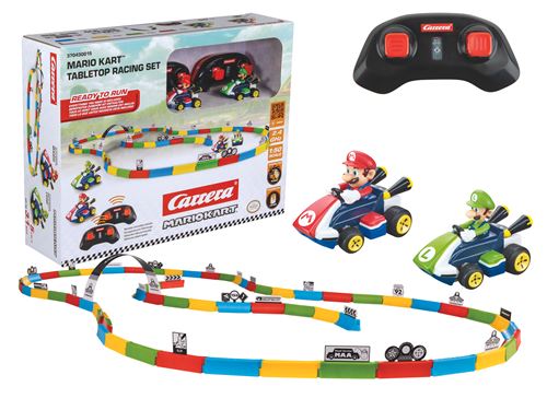 Véhicules télécommandés Carrera RC Mario Kart Tabletop Racing Set Mario & Luigi