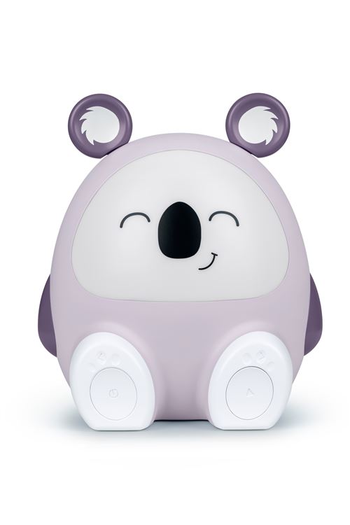 Veilleuse et Enceinte sans fil Bluetooth BigBen Koala 15 W Blanc et Violet