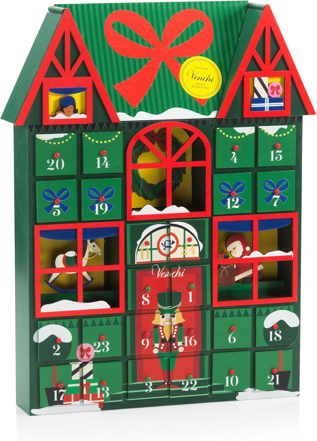 Calendrier de l’Avent Venchi en bois 2025 – 29 chocolats d’exception