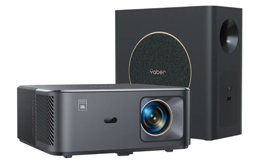 Vidéoprojecteur Yaber K2s Pro Premium Théâtre Full HD et 4K UHD Noir + Subwoofer