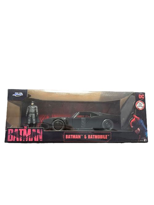 Voiture Jada 1:24 Batmobile The Batman with Batman Figure Black Dc Comics 2022