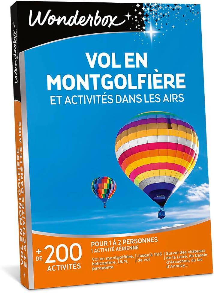Coffret cadeau Vol en montgolfière & activités dans les airs - Wonderbox