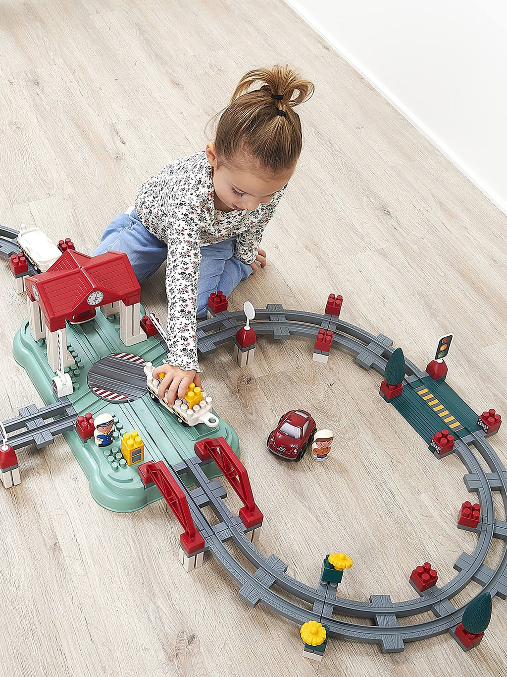 Abrick baril circuit train - multicolore