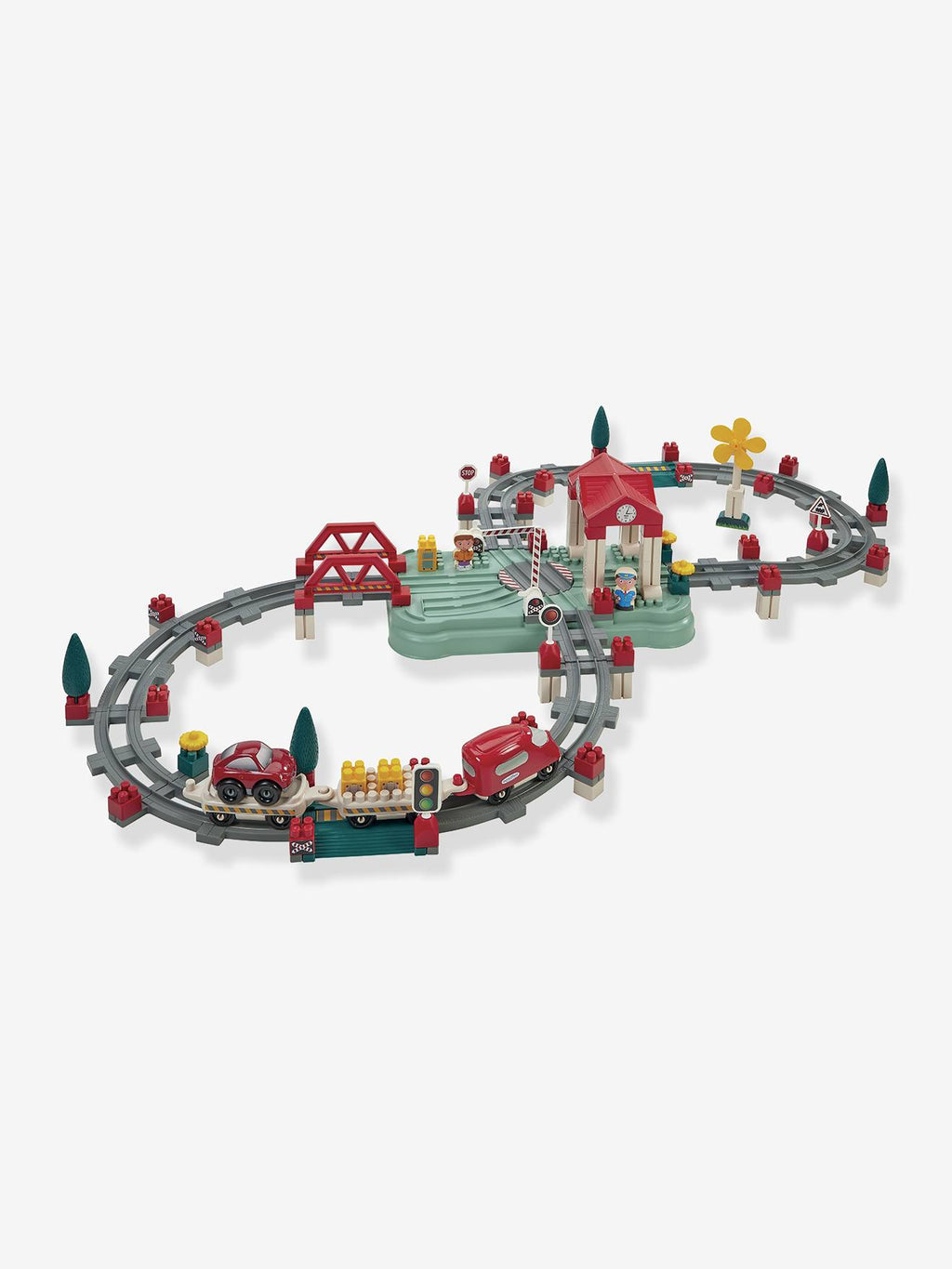 Abrick baril circuit train - multicolore