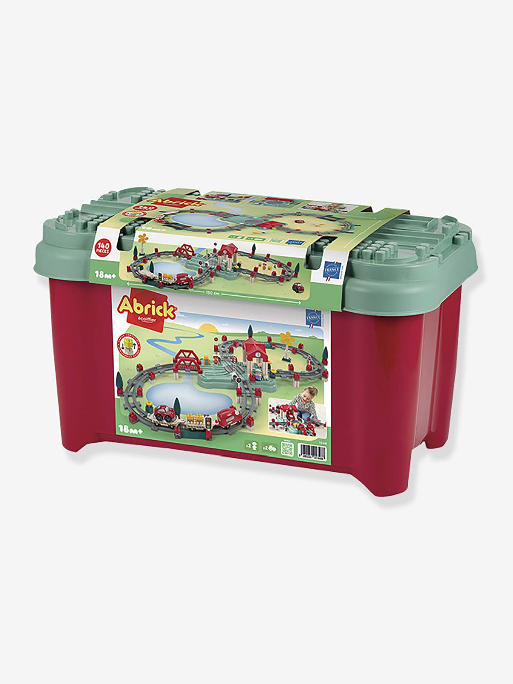 Abrick baril circuit train - multicolore