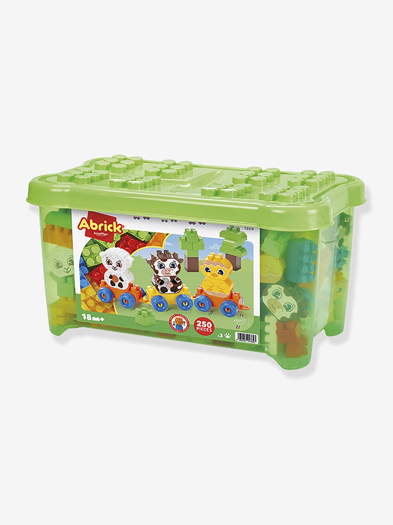 Abrick coffret ferme 250 pièces multicolore