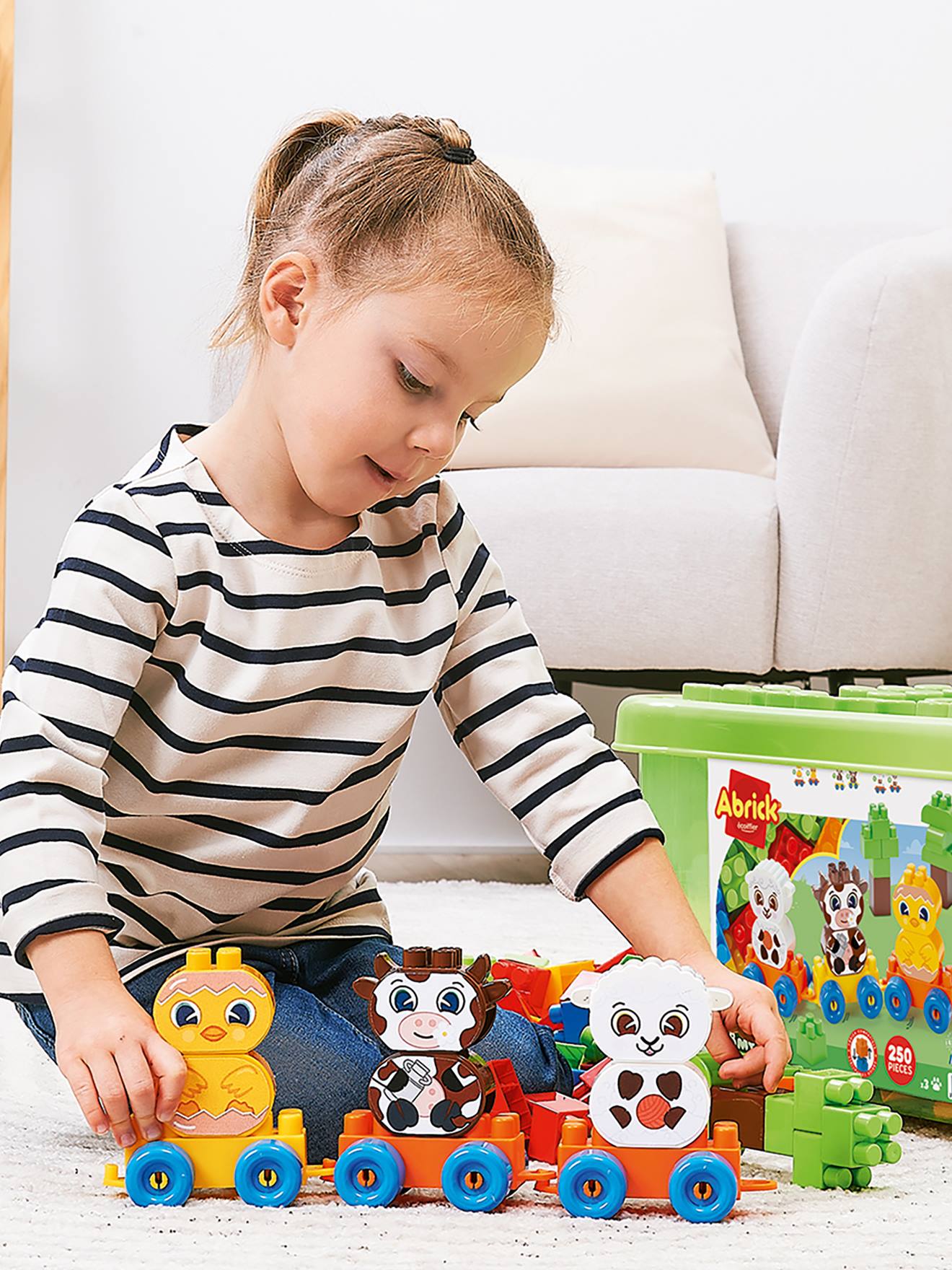 Abrick coffret ferme 250 pièces multicolore
