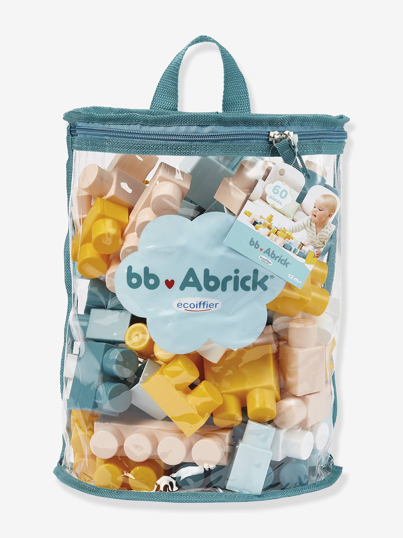 Abrick sac demi-lune 60 pièces multicolore
