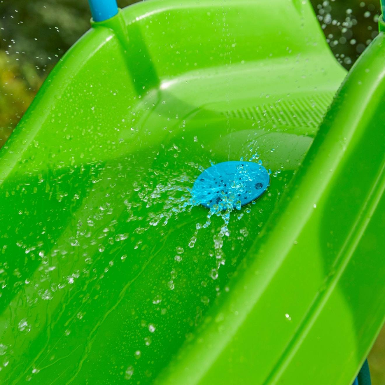 Accessoire toboggan spray & splash pour glissière plastique bleu