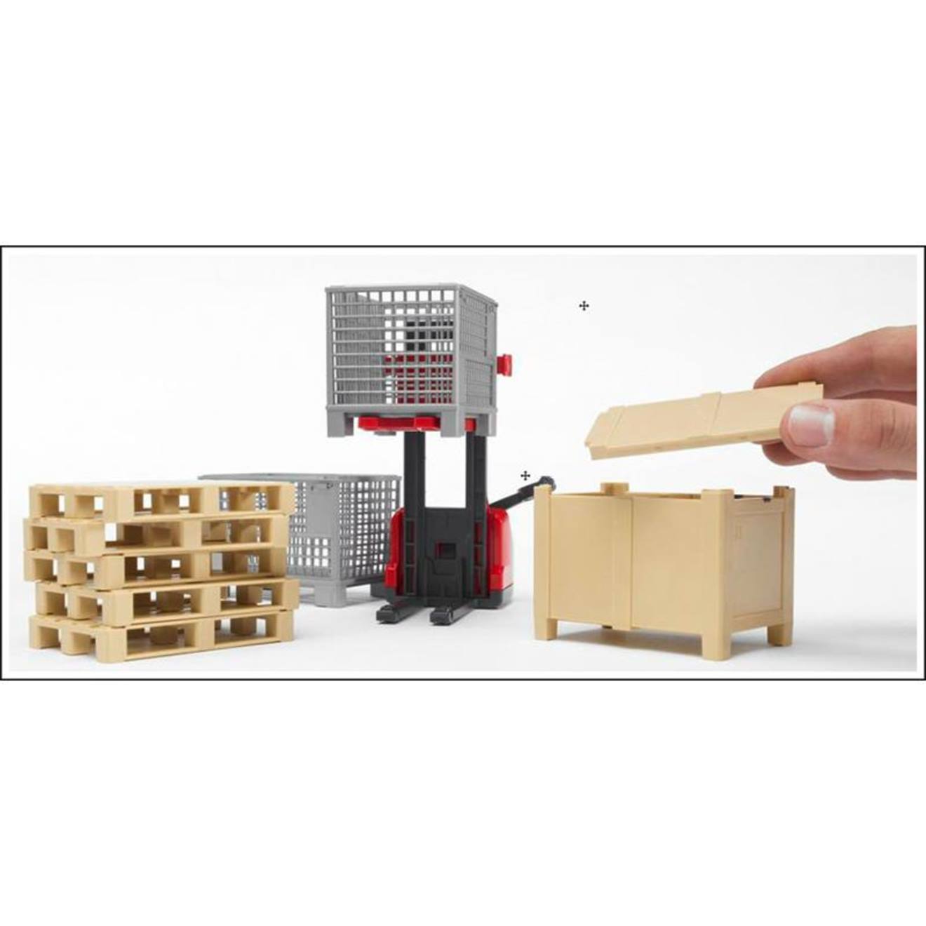 Accessoires logistique beige et gris