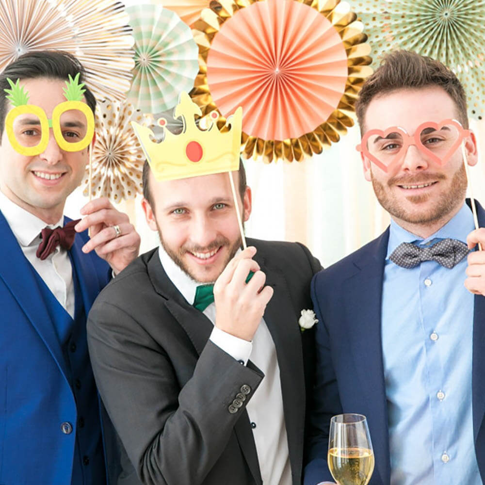 Accessoires pour Photocall de Mariage (x20) - Articles de Fête Mr Wonderful