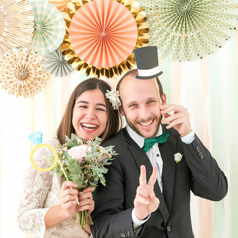 Accessoires pour Photocall de Mariage (x20) - Articles de Fête Mr Wonderful