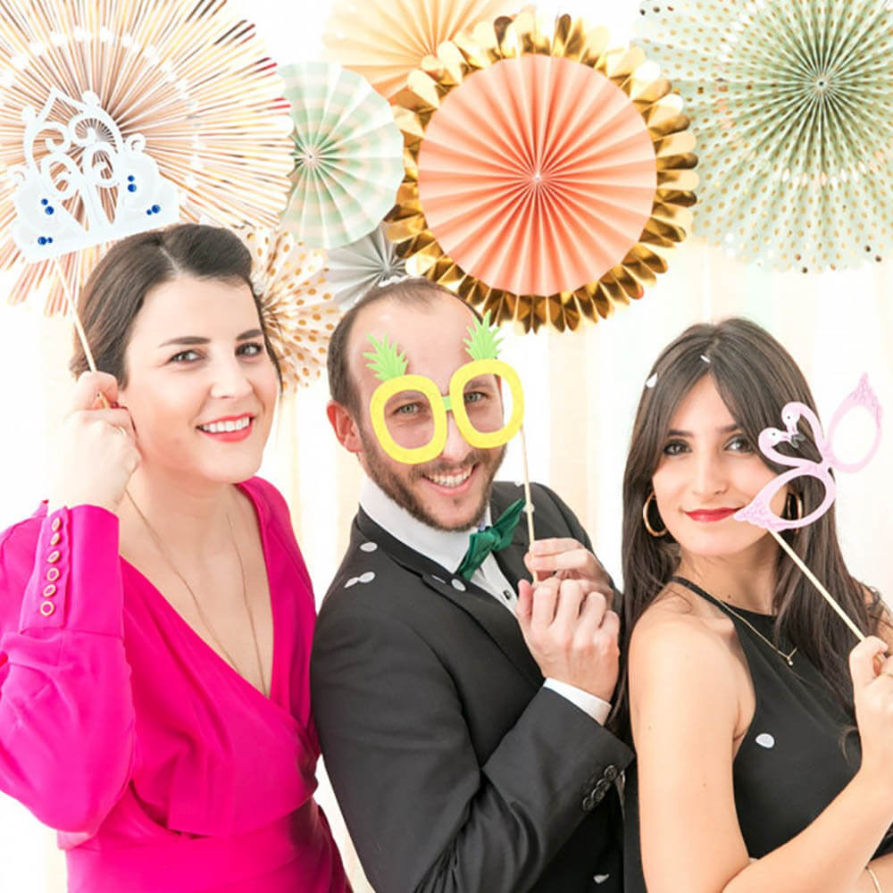 Accessoires pour Photocall de Mariage (x20) - Articles de Fête Mr Wonderful
