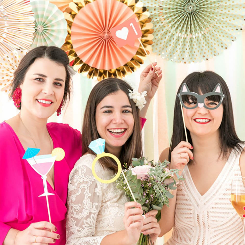 Accessoires pour Photocall de Mariage (x20) - Articles de Fête Mr Wonderful