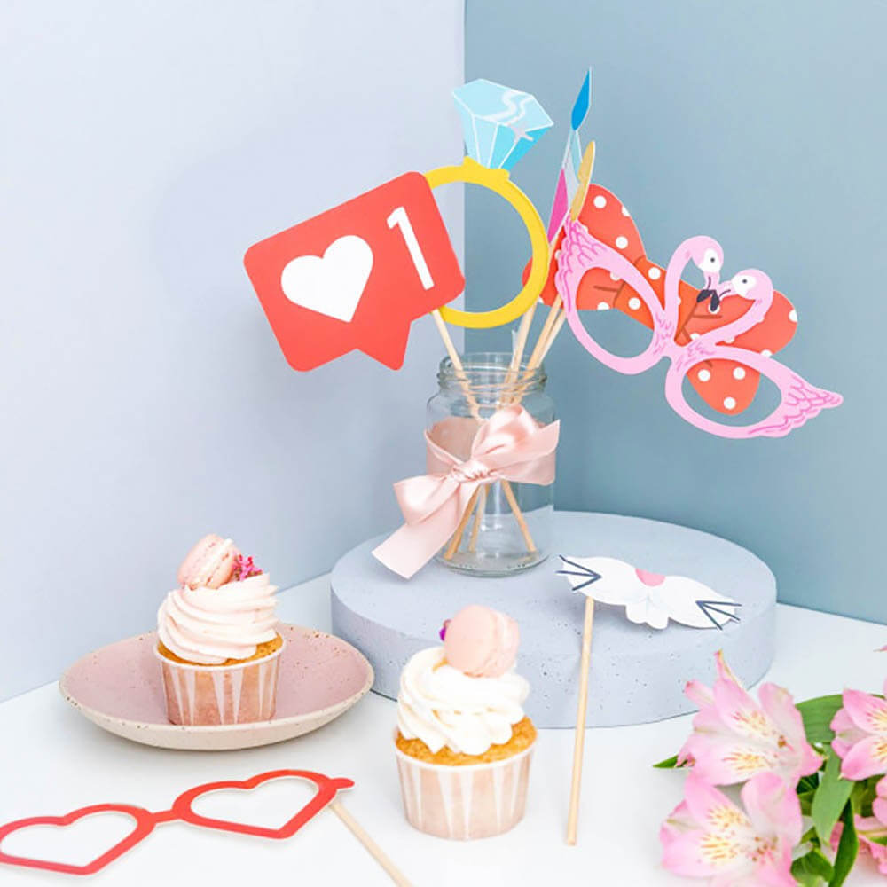 Accessoires pour Photocall de Mariage (x20) - Articles de Fête Mr Wonderful