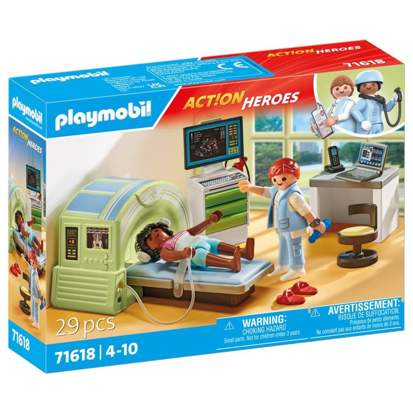 Action heroes scanner médical avec patiente 71618 multicolore