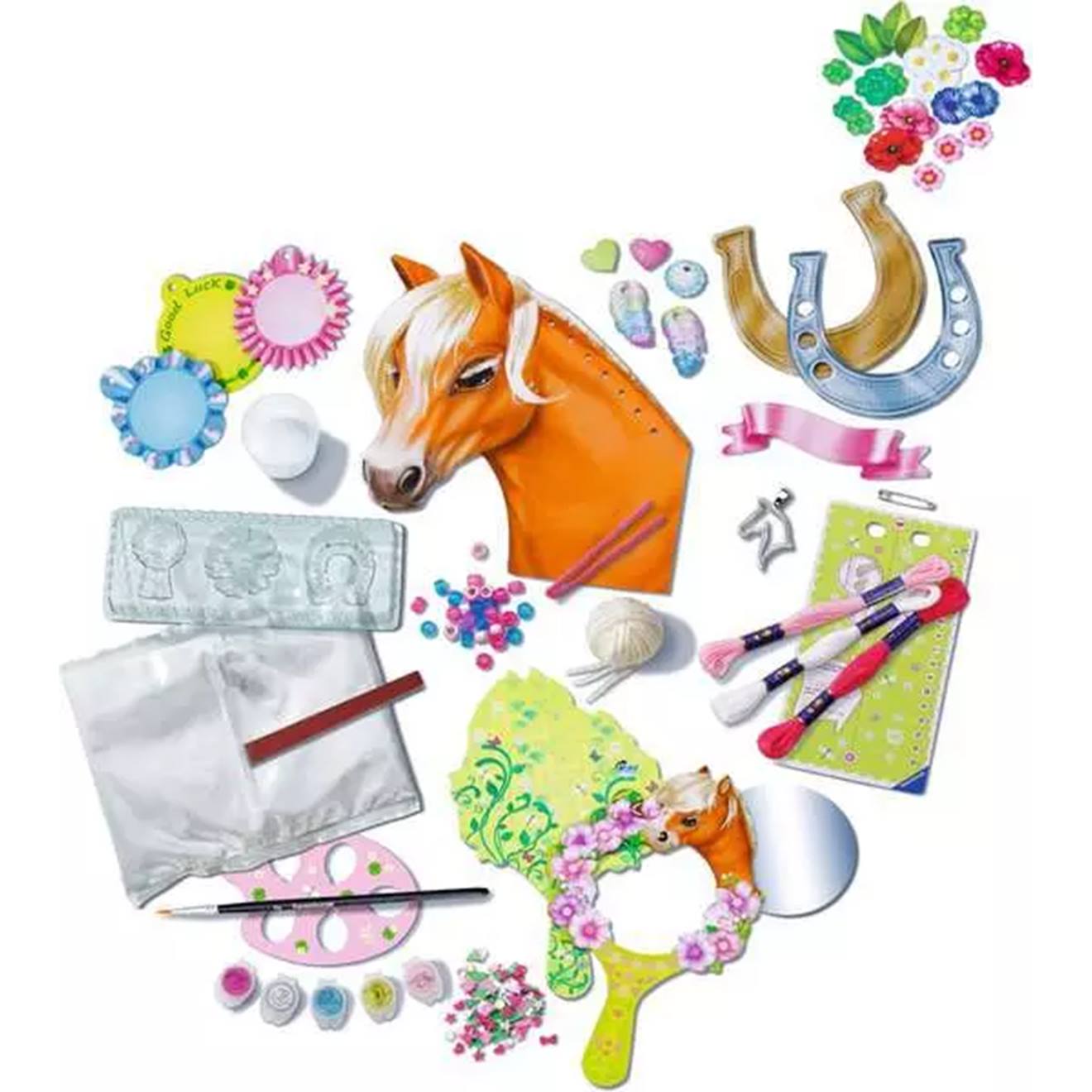 Activités artistiques - be créative kit multi-activités horses multicolore
