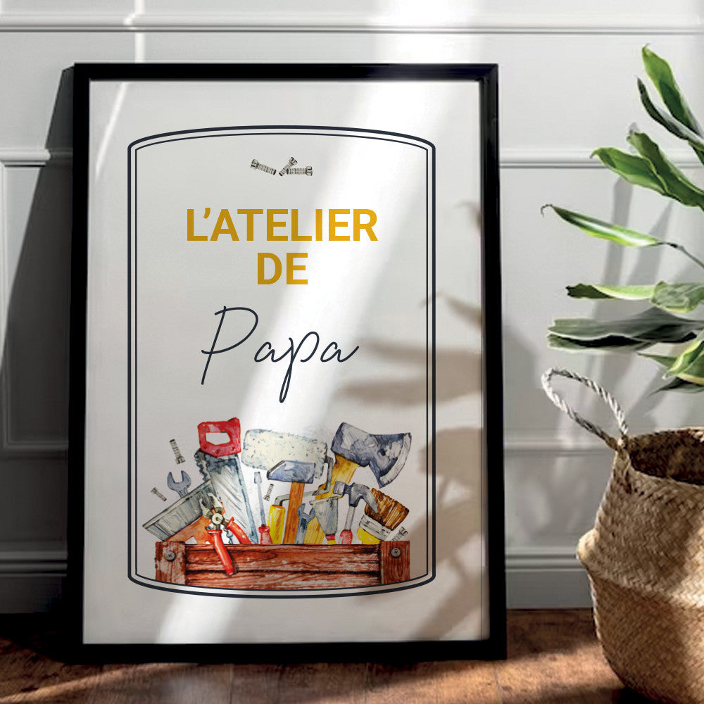 Affiche Atelier de Bricolage à Personnaliser Sans - Affiche Personnalisée