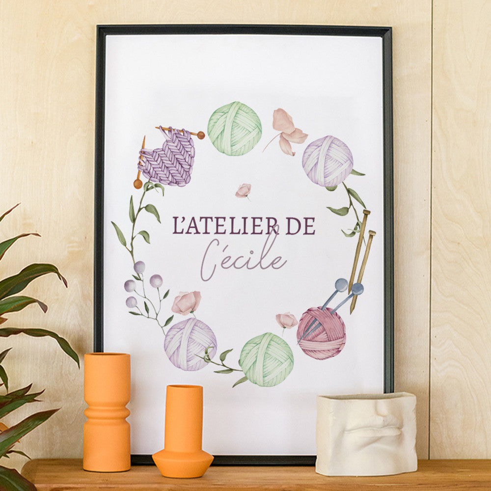 Affiche Atelier de Couture à Personnaliser Sans - Affiche Personnalisée