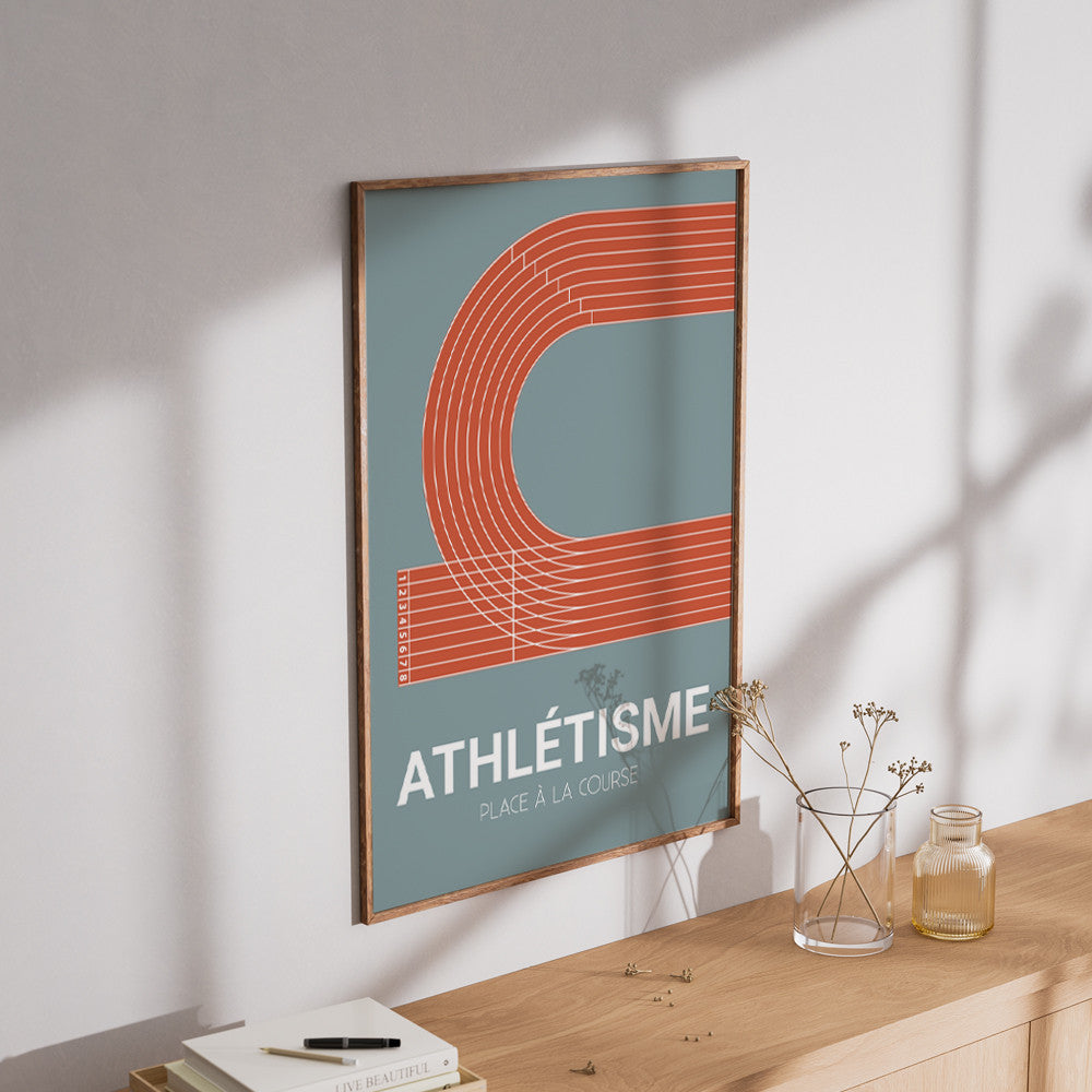 Affiche Athlétisme à Personnaliser Sans - Affiche Personnalisée