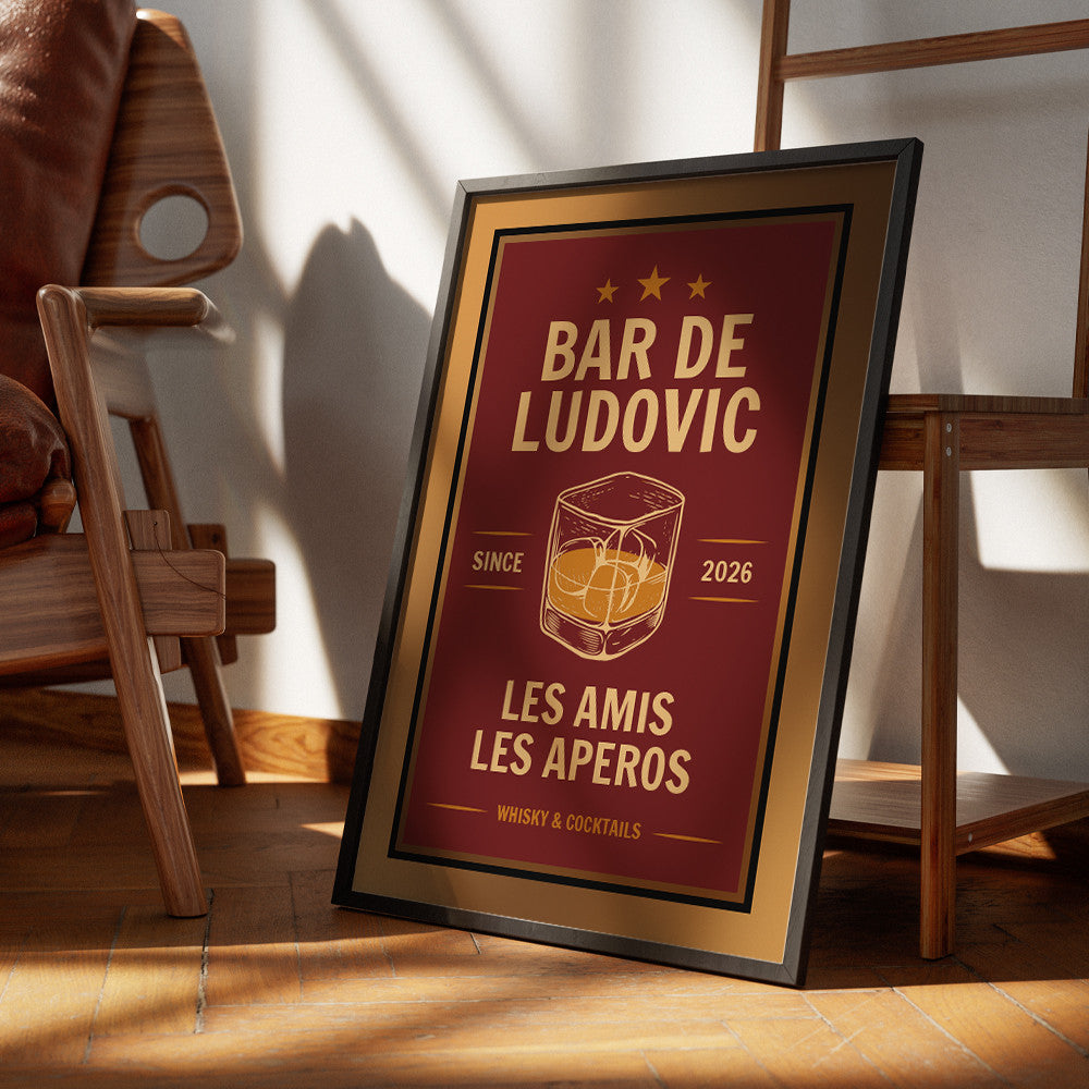 Affiche de Bar à Personnaliser Sans - Affiche Personnalisée