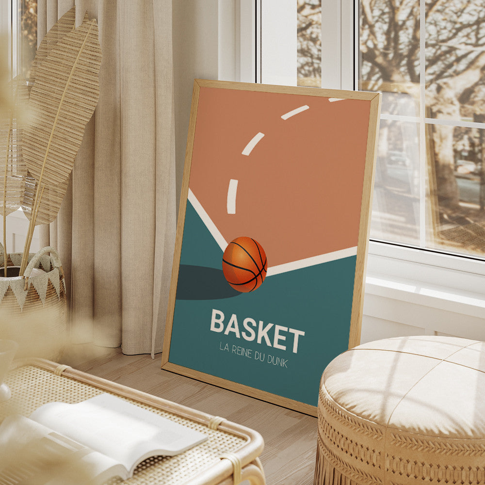 Affiche Basket à Personnaliser Sans - Affiche Personnalisée