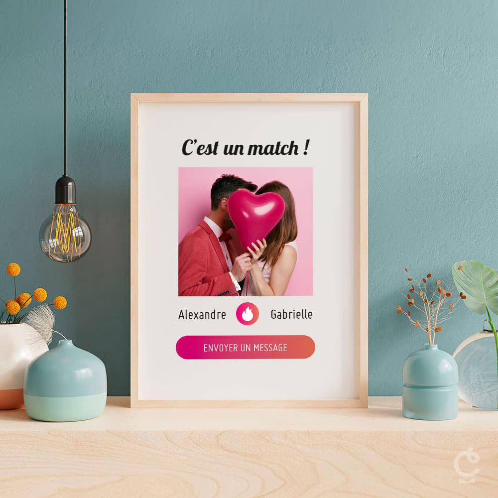 Affiche C'est un Match à Personnaliser Sans - Affiche Personnalisée