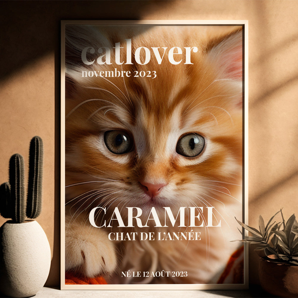Affiche Chien et Chat à Personnaliser Sans - Affiche Personnalisée
