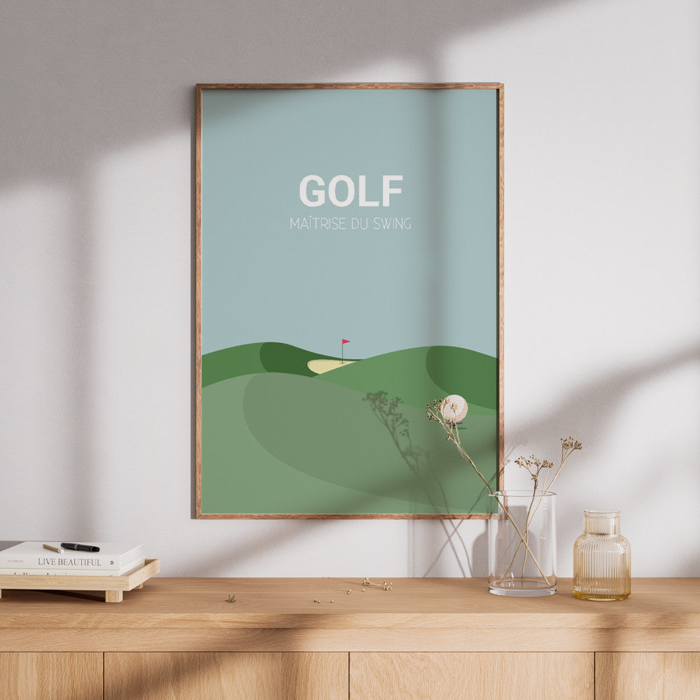 Affiche Golf à Personnaliser Sans - Affiche Personnalisée