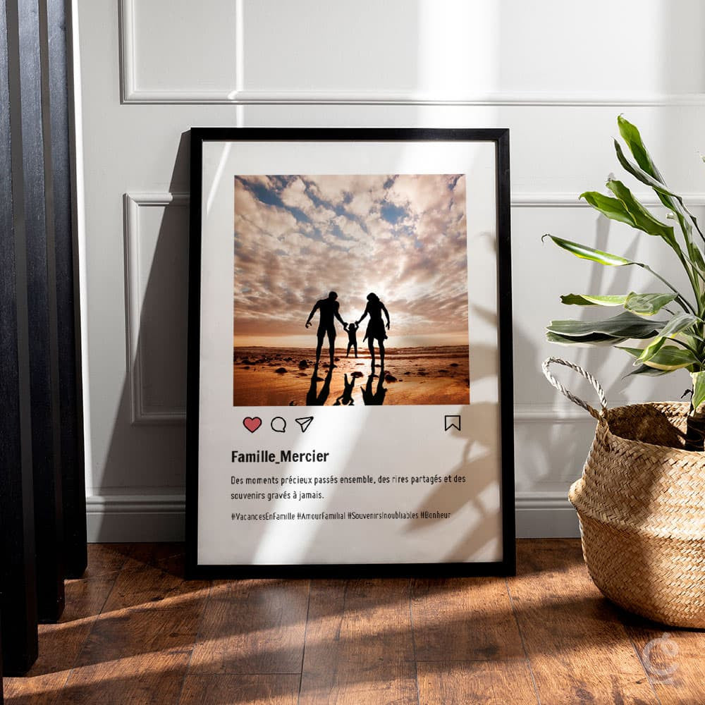 Affiche Insta à Personnaliser Sans - Affiche Personnalisée