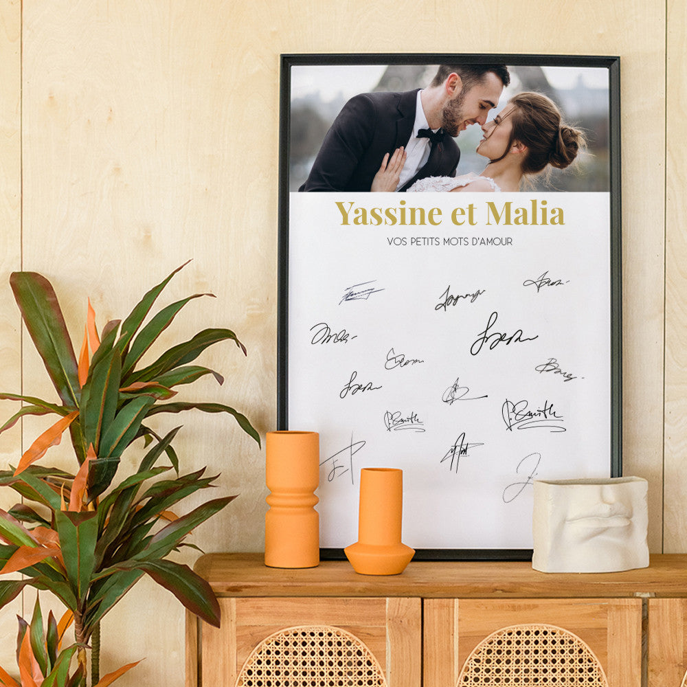 Affiche Livre d'Or à Personnaliser Sans - Affiche Personnalisée