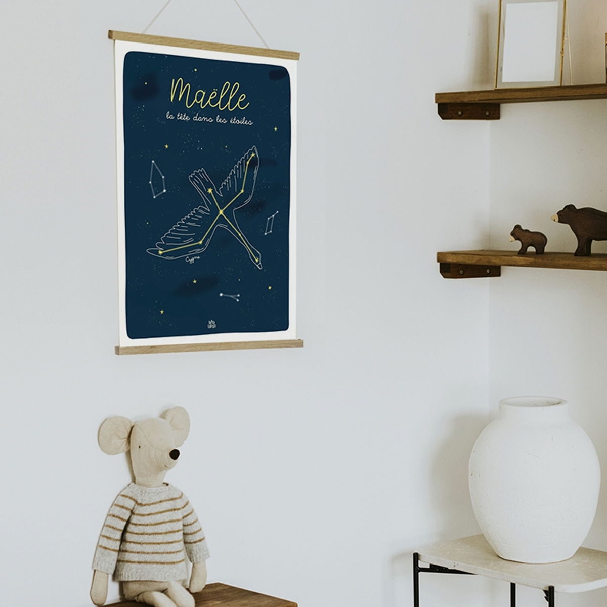 Affiche personnalisée constellations Papier Curieux