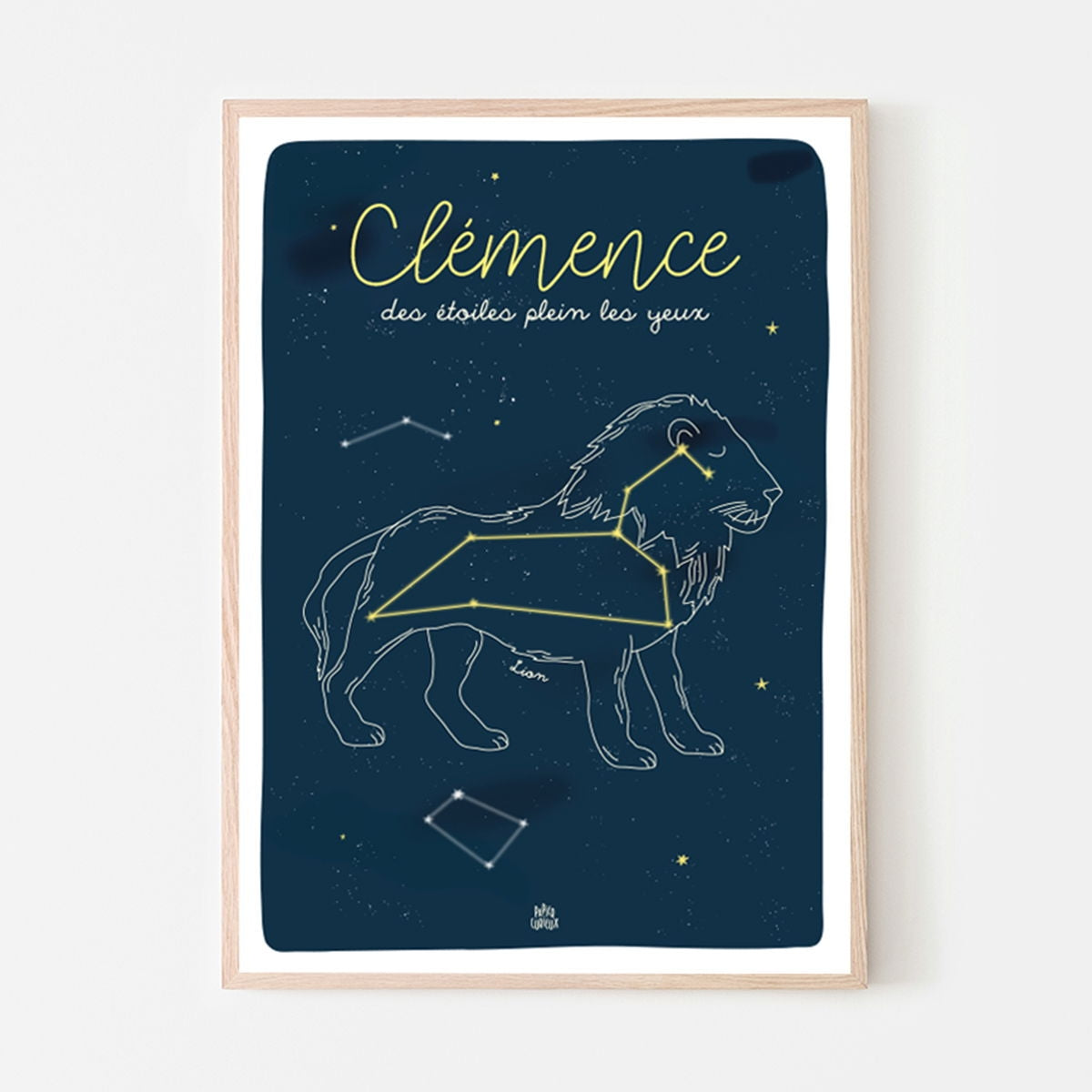 Affiche personnalisée constellations Papier Curieux