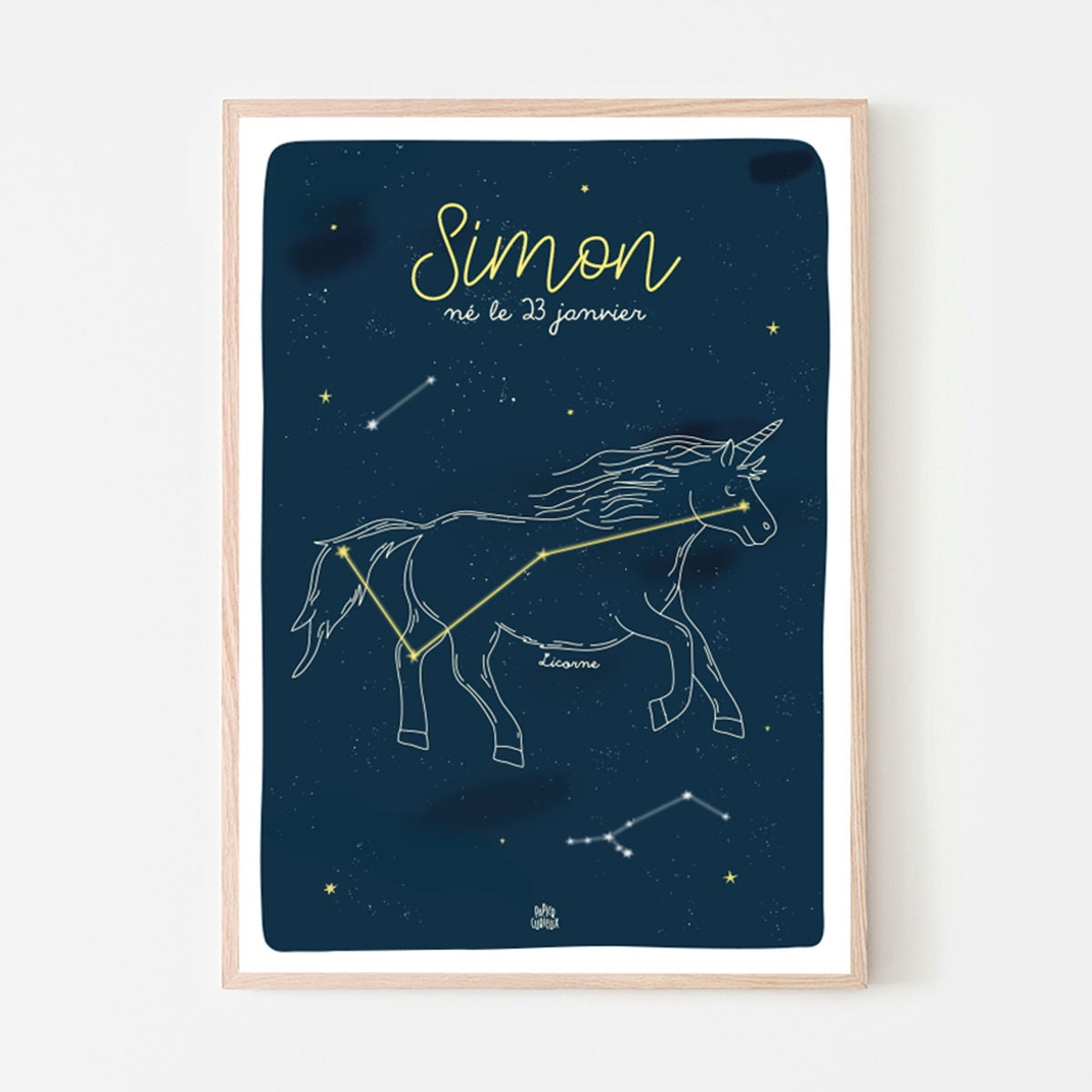 Affiche personnalisée constellations Papier Curieux