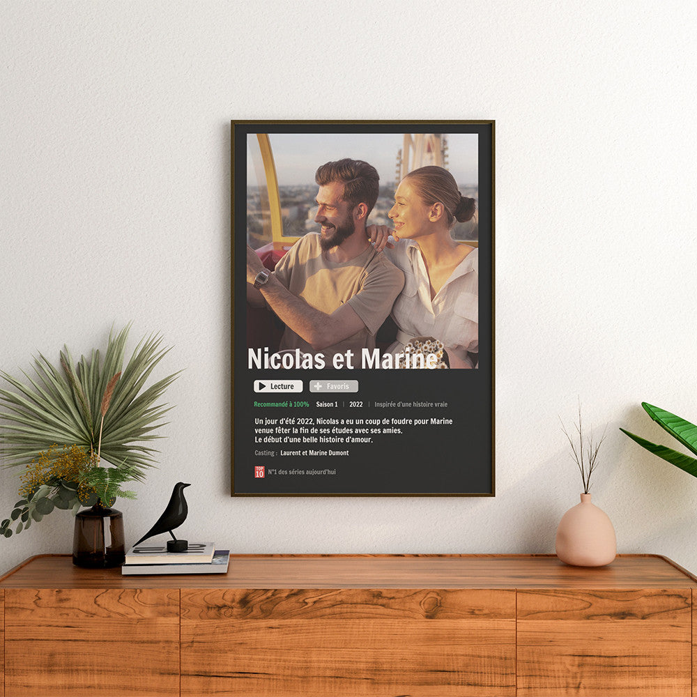 Affiche Streaming à Personnaliser Sans - Affiche Personnalisée