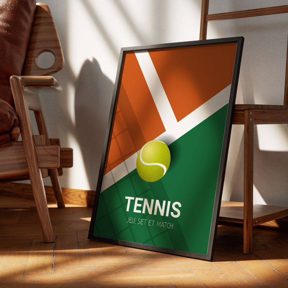 Affiche Tennis à Personnaliser Sans - Affiche Personnalisée