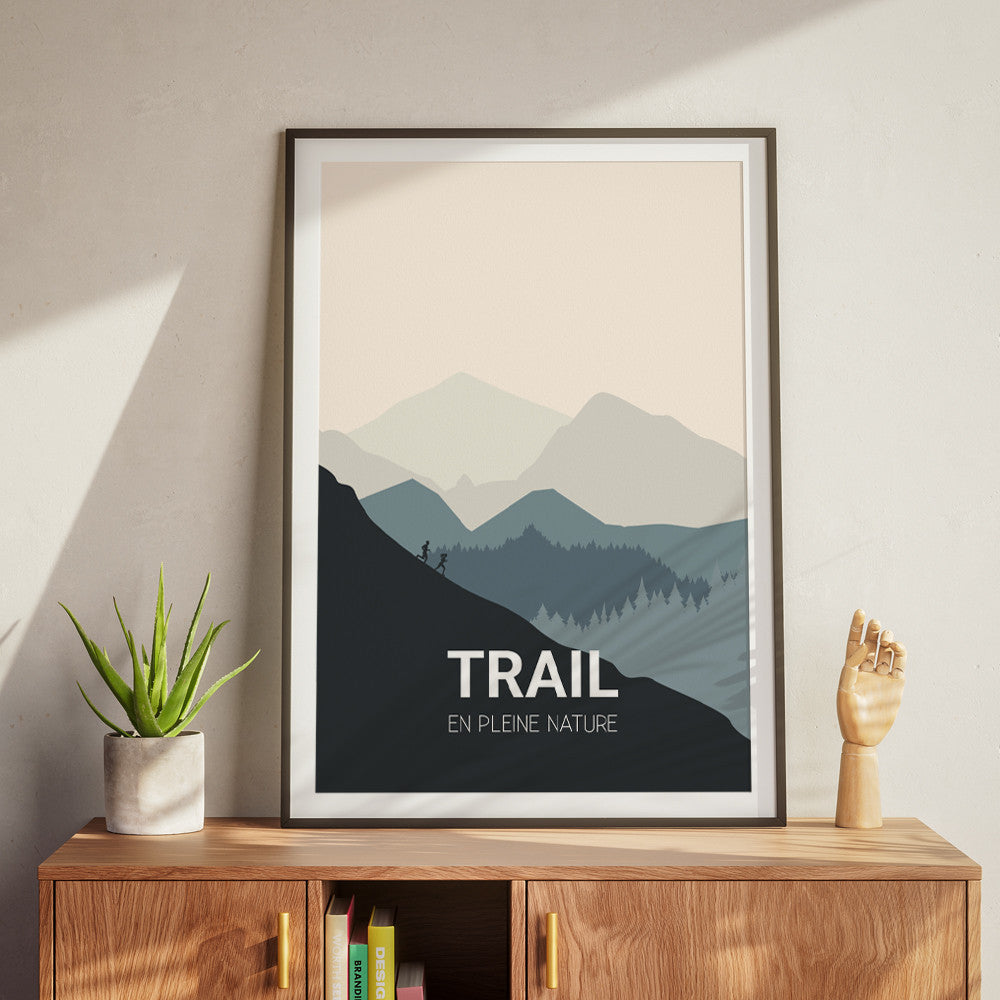 Affiche Trail à Personnaliser Sans - Affiche Personnalisée