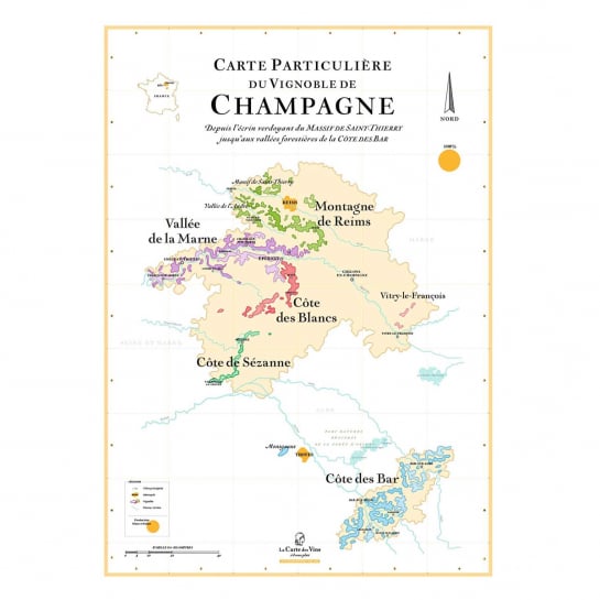 Affiches Carte des Vins Français