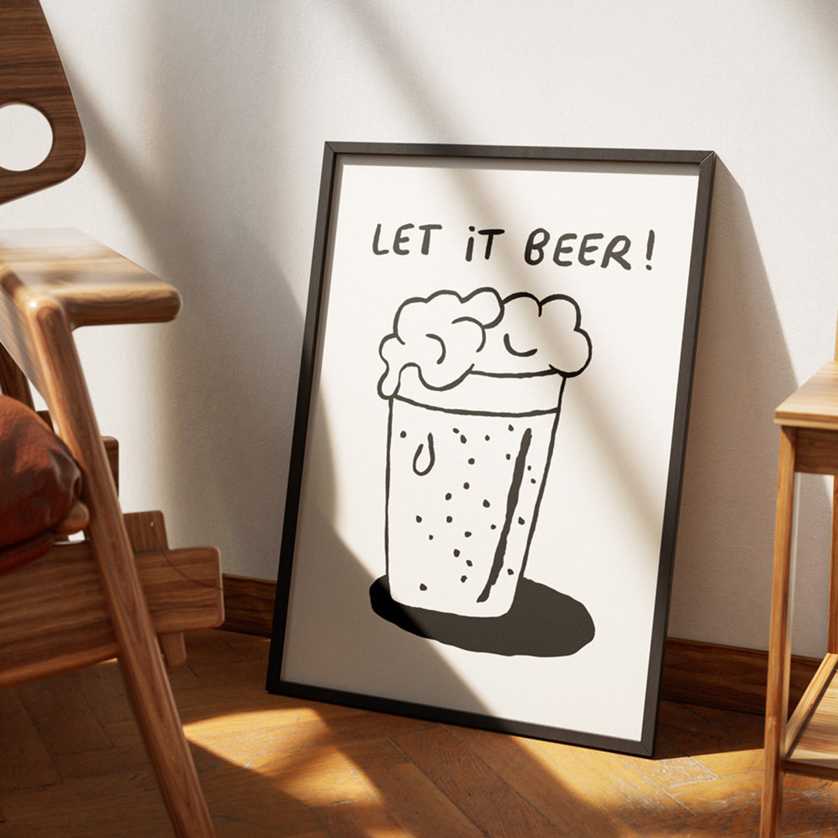 Affiches illustrées bière Affiches & chips