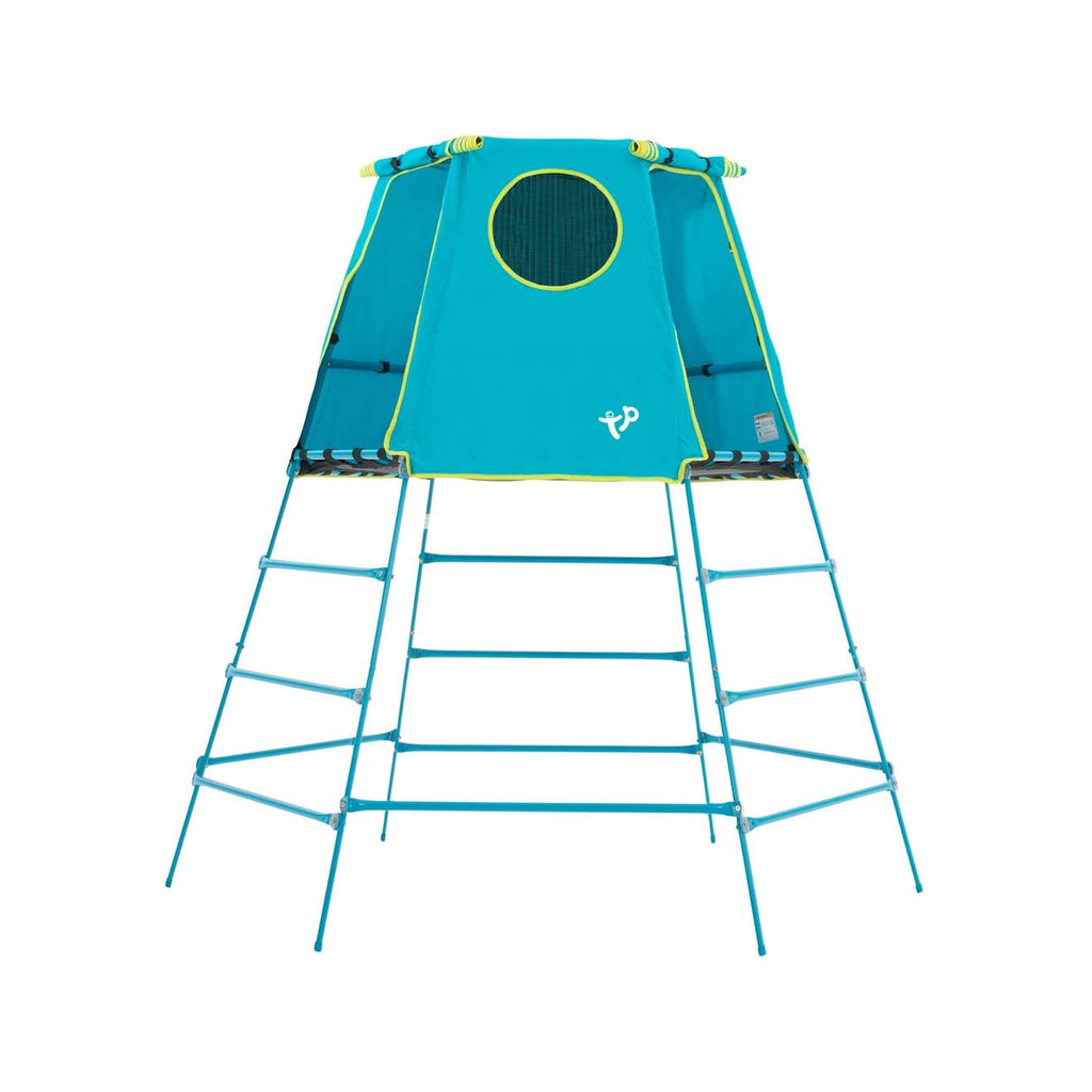 Aire de jeux évolutive explorer tour métal h201cm bleu