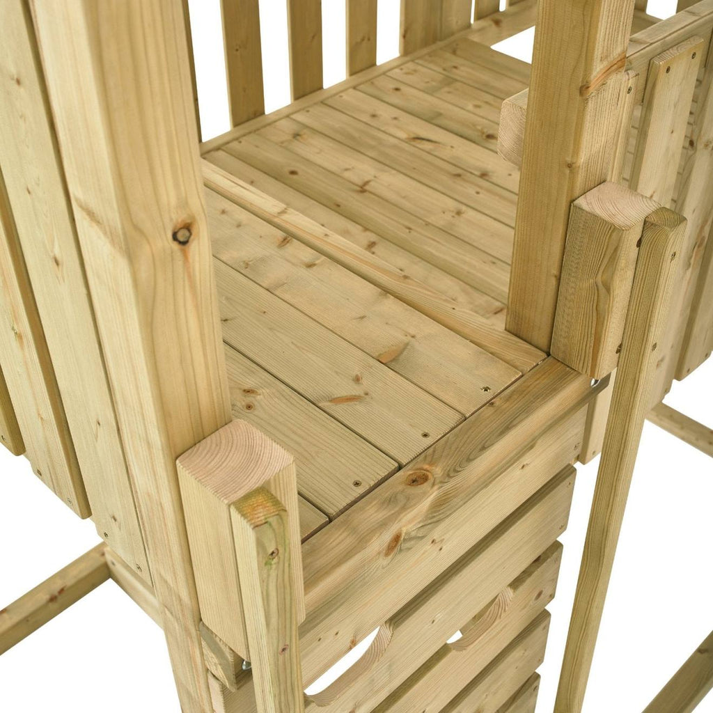 Aire de jeux portique kingswood bois FSC marron - vert