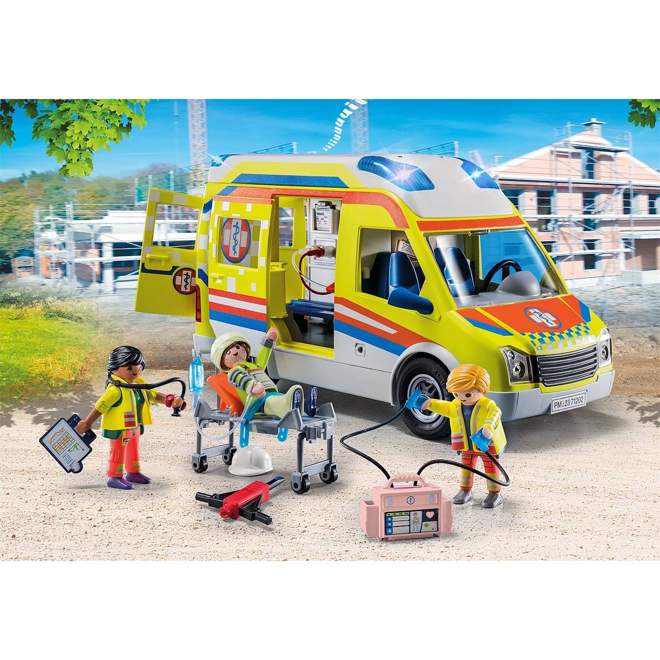 Ambulance avec effets lumineux et sonore 71202 multicolore